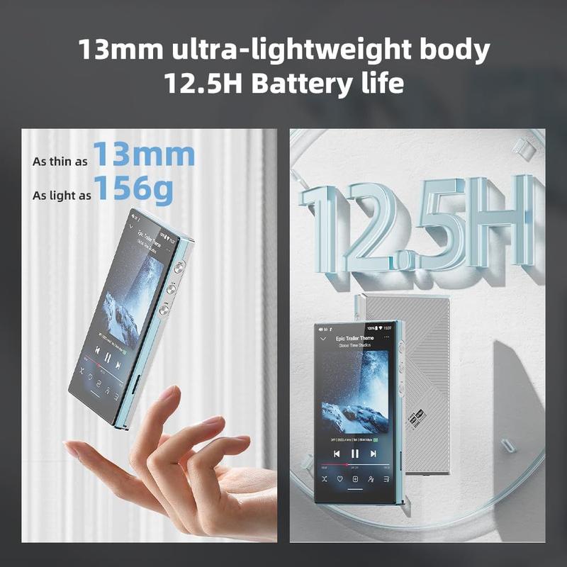 Leitor de música JadeAudio/Fiio JM21 Android 13 MP3 de alta